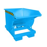 Bauer Kippbehälter 0,5 m³ - max. 1500 kg - Stahl lackiert - für Stapler - RAL 5012 Lichtblau