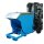 Bauer Kippbehälter 0,75 m³ - max. 3000 kg - Stahl lackiert - für Stapler - RAL 5012 Lichtblau