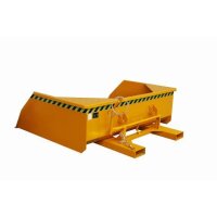 Bauer Mechanische Schaufel Kippen per Seilzug 2,5 m³ max. 3000 kg - Stahl Lackiert - RAL 2000 Gelborange