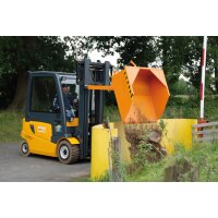 Bauer Mechanische Schaufel Kippen per Seilzug 2,5 m³ max. 3000 kg - Stahl Lackiert - RAL 2000 Gelborange