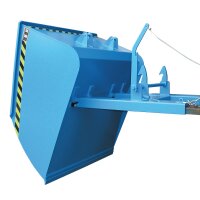 Bauer Gabelstapler Schaufel Kippen per Seilzug 0,5 m&sup3; max. 750 kg - Stahl Lackiert - RAL 5012 Lichtblau