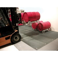 Bauer Befahrbare Bodenschutzwanne -„„ 2000 x 1000 x 123 mm - Flächenlast 5000 kg/m² - verzinkt