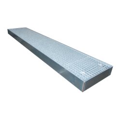 Bauer Befahrbare Bodenschutzwanne - 2500 x 500 x 123 mm - Flächenlast 5000 kg/m² - verzinkt