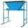 Bauer Mobiler Befülltrichter für Befüllung von Big-Bags / Behältern mit Schüttgütern Stahl lackiert - RAL 5012 Lichtblau