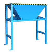 Bauer Stand Befülltrichter für Befüllung von Big-Bags / Behältern mit Schüttgütern Stahl lackiert - RAL 3000 Feuerrot