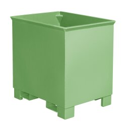Bauer Kasten für Schüttgüter 0,3 m³ - max. 500 kg - Stahl lackiert - RAL 6011 Resedagrün