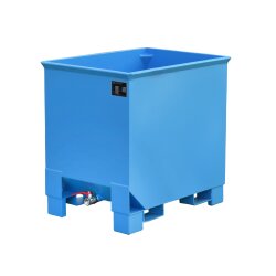Bauer Behälter für Routenzüge 0,3 m³ - max. 500 kg - Stahl lackiert - RAL 5012 Lichtblau
