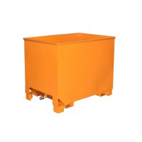 Bauer Behälter für Routenzüge 0,8 m³ - max. 1000 kg - Stahl lackiert - RAL 2000 Gelborange