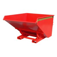 Bauer Kippbehälter 1,7 m³ - max. 1500 kg - Stahl lackiert - für Stapler - RAL 3000 Feuerrot