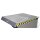 Bauer Kippbehälter 1,7 m³ - max. 1500 kg - Stahl lackiert - für Stapler - RAL 5012 Lichtblau