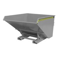 Bauer Kippbehälter 1,7 m³ - max. 1500 kg - Stahl lackiert - für Stapler - RAL 7005 Mausgrau