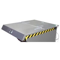 Bauer Kippbehälter 2,1 m³ - max. 1500 kg - Stahl - für Stapler - feuerverzinkt
