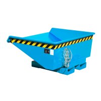 Bauer Mini-Kippbehälter -  mit niedriger Bauhöhe  0,275 m³ - max. 750 kg - Stahl lackiert - RAL 5012 Lichtblau