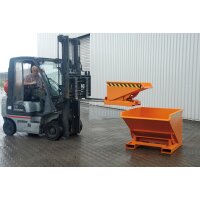 Bauer Mini-Kippbehälter -  mit niedriger Bauhöhe  0,275 m³ - max. 750 kg - Stahl lackiert - RAL 5012 Lichtblau