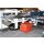 Bauer Spänebehälter mit niedriger Bauhöhe  0,15 m³ - max. 750 kg - Stahl lackiert - RAL 3000 Feuerrot