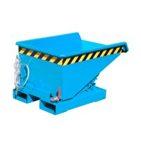 Bauer Spänebehälter mit niedriger Bauhöhe  0,15 m³ - max. 750 kg - Stahl lackiert - RAL 5012 Lichtblau