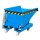 Bauer Spänebehälter mit niedriger Bauhöhe  0,15 m³ - max. 750 kg - Stahl lackiert - RAL 5012 Lichtblau