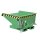 Bauer Spänebehälter mit niedriger Bauhöhe  0,225 m³ - max. 750 kg - Stahl lackiert - RAL 6011 Resedagrün