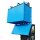 Bauer Klappbodenbehälter 3-fach stapelbar 2,0 m³ - max. 1500 kg - Stahl lackiert - RAL 5012 Lichtblau