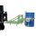 Bauer Fasskipper für 110 - 220 Liter Fässer - Kippvorgang mit Handkurbel - Aufnahmen für Gabelstapler - Stahl lackiert - RAL 6011 Resedagrün