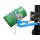 Bauer Fasskipper für 200 Liter Fässer - Kippvorgang mit Endloskette - Aufnahmen für Gabelstapler - Stahl lackiert - RAL 5012 Lichtblau