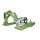 Bauer Fasskipper für 60-220 Liter Fässer - Kippvorgang mit Handkurbel - Aufnahmen für Gabelstapler - Stahl lackiert - RAL 6011 Resedagrün