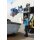 Bauer Fasskipper für 60-220 Liter Fässer - Kippvorgang mit Endloskette - Aufnahmen für Gabelstapler - Stahl lackiert - RAL 5012 Lichtblau