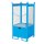 Bauer Fass Stapelpaletten für 1 x 200 Liter Fass - 3 fach stapelbar - Gitterrost - Wände aus Drahtgitter - Stahl lackiert - RAL 5012 Lichtblau