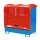 Bauer Fass Gefahrstoff Schrank - Auffangwanne - Witterungsbeständige GfK-Haube mit Gasdruckfedern - Stahl lackiert - RAL 5012 Lichtblau