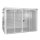 Bauer Gasflaschen-Container für 96 Gasflaschen - Feuerbeständige Wände und Dach F 90 - 3125 x 2175 x 2270 mm - Abschliessbar - Tränenblechboden - lackiert - RAL 9002 Grauweiß