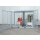 Bauer Gasflaschen-Container mit Dach und Boden - für 104 Gasflaschen Ø 230 mm - 3135 x 2170 x 2260 mm - Gitterrostboden - Abschließbar - feuerverzinkt