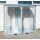 Bauer Gasflaschen-Container mit Dach und Boden - für 60 Gasflaschen Ø 230 mm - 2535 x 1575 x 2260 mm - Tränenblechboden - Abschließbar - feuerverzinkt