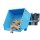 Bauer Kippbehälter mit geringer Bauhöhe 1,0 m³ - max. 1500 kg - Stahl lackiert - RAL 5012 Lichtblau