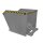 Bauer Kippbehälter mit geringer Bauhöhe 1,5 m³ - max. 1500 kg - Stahl lackiert - RAL 7005 Mausgrau