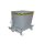 Bauer Kippbehälter mit Seilzug zu öffnen 0,55 m³ - max. 1000 kg - Stahl lackiert - RAL 7005 Mausgrau