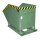 Bauer Kastenförmige Kippmulden für Schüttgüter 0,4 m³ - max. 300 kg - Stahl lackiert - RAL 6011 Resedagrün