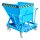 Bauer Kippmulde mit Einfahrtaschen 0,4 m³ - max. 1000 kg - Stahl lackiert - RAL 5012 Lichtblau