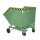 Bauer Kastenwagen für Schüttgüter mit Einfahrtaschen 1,0 m³ - max. 300 kg - Stahl lackiert - RAL 6011 Resedagrün