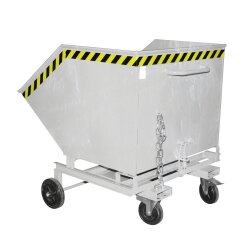 Bauer Kastenwagen für Schüttgüter mit Einfahrtaschen 1,0 m³ - max. 300 kg - Stahl - feuerverzinkt