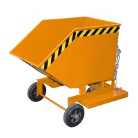 Bauer Kastenwagen für Schüttgüter mit Einfahrtaschen 0,25 m³ - max. 300 kg - Stahl lackiert - RAL 2000 Gelborange