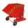 Bauer Kastenwagen für Schüttgüter mit Einfahrtaschen 0,25 m³ - max. 300 kg - Stahl lackiert - RAL 3000 Feuerrot