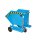 Bauer Kastenwagen für Schüttgüter mit Einfahrtaschen 0,25 m³ - max. 300 kg - Stahl lackiert - RAL 5012 Lichtblau