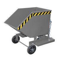 Bauer Kastenwagen für Schüttgüter mit Einfahrtaschen 0,25 m³ - max. 300 kg - Stahl lackiert - RAL 7005 Mausgrau