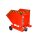 Bauer Kastenwagen für Schüttgüter mit Einfahrtaschen 0,4 m³ - max. 300 kg - Stahl lackiert - RAL 3000 Feuerrot
