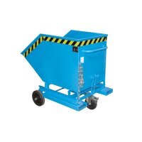 Bauer Kastenwagen für Schüttgüter mit Einfahrtaschen 0,4 m³ - max. 300 kg - Stahl lackiert - RAL 5012 Lichtblau