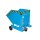 Bauer Kastenwagen für Schüttgüter mit Einfahrtaschen 0,4 m³ - max. 300 kg - Stahl lackiert - RAL 5012 Lichtblau