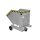Bauer Kastenwagen für Schüttgüter mit Einfahrtaschen 0,4 m³ - max. 300 kg - Stahl lackiert - RAL 7005 Mausgrau