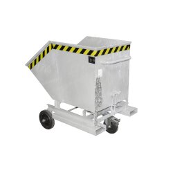 Bauer Kastenwagen für Schüttgüter mit Einfahrtaschen 0,4 m³ - max. 300 kg - Stahl - feuerverzinkt