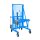 Bauer Fass Liftomat für 1 x 110-220 Liter Fässer - Hydraulische Ausführung mit Handpumpe - Stahl lackiert - RAL 5012 Lichtblau