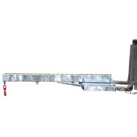Bauer Lastarm 1 Haken Starre Ausführung Grundlänge 1600 mm - 200-1000 kg Nutzlast Stahl - feuerverzinkt